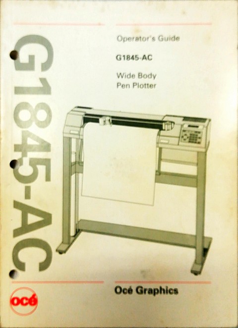 Manuale di 200 pagine Océ G1845-AC operator's guide
