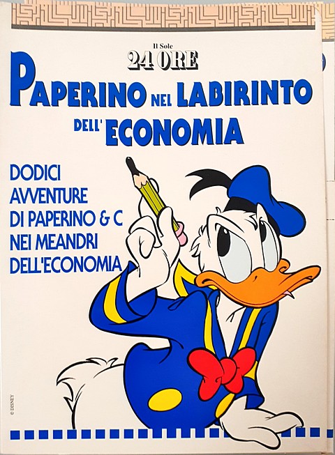 Libro di 200 pagine Paperino nel labirinto dell'economia