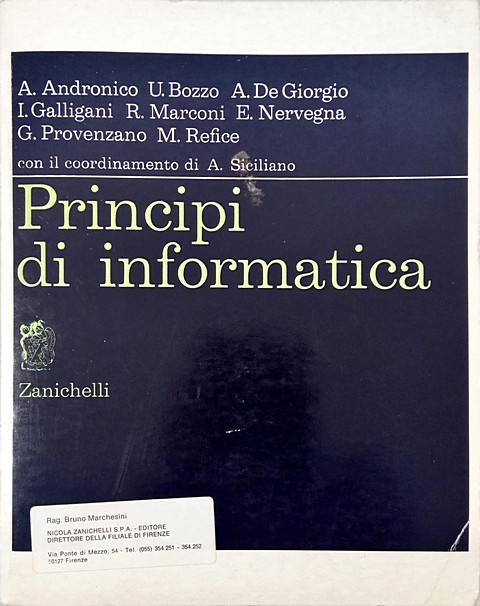Libro di 305 pagine Principi di Informatica