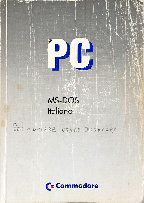 Libro di 300 pagine PC MS-DOS italiano
