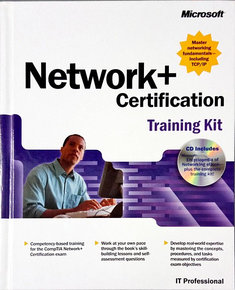 Libro di 650 pagine network+ certification training kit