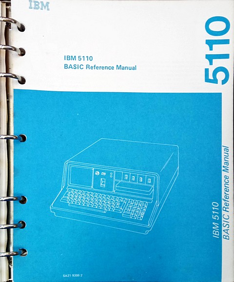 ibm 5110 basic reference manual