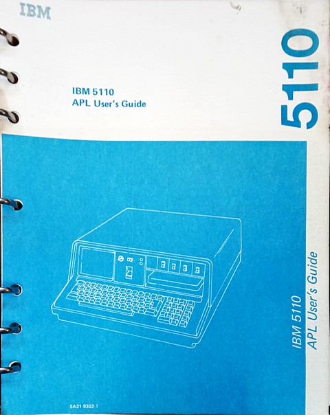 ibm 5110 apl user's guide