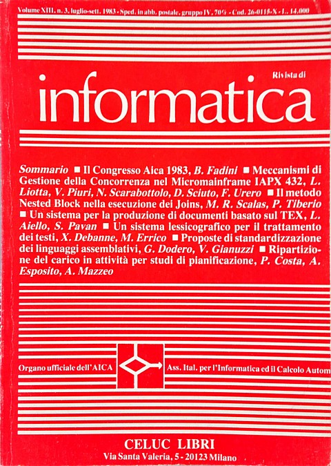 Rivista di Informatica 07.1983