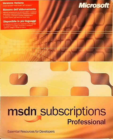 msdn subscriptions professional 7