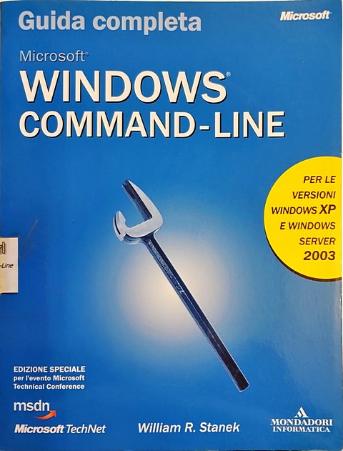 Libro di 228 pagine Microsoft windows command-line