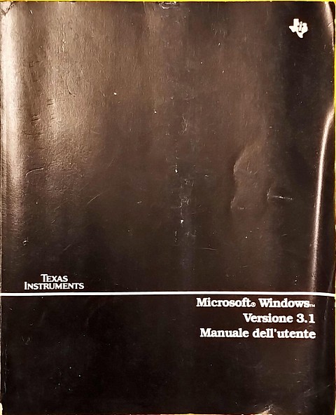 Manuale di 510 pagine Microsoft Windows 3.1 manuale utente