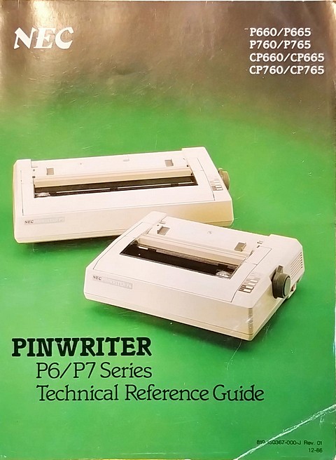 Manuale di 250 pagine NEC P6/P7 guida utente e programmazione