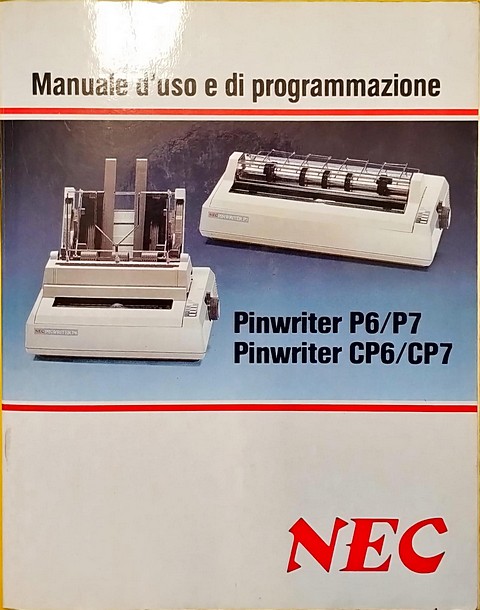 Manuale di 300 pagine NEC P6/P7/CP6/CP7 manuale uso e programmazione