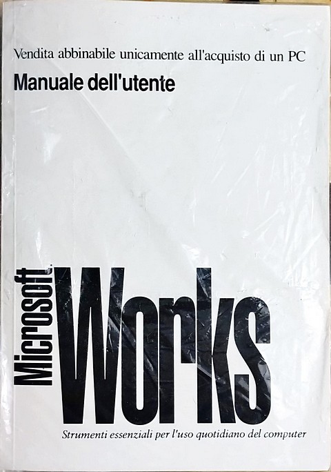 Software di 600 pagine Microsoft Works 3.0 per windows