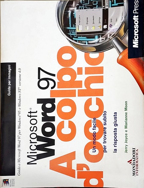 Libro di 308 pagine Microsoft Word 97 a colpo d'occhio