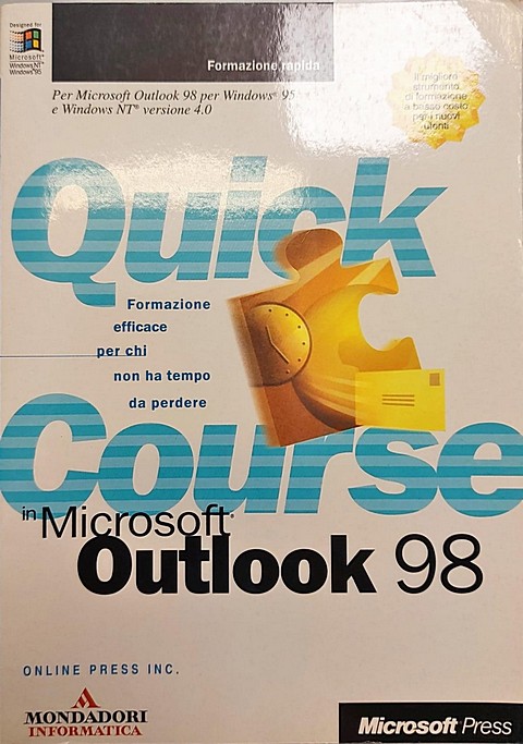 Libro di 179 pagine Quick Course microsoft outlook 98
