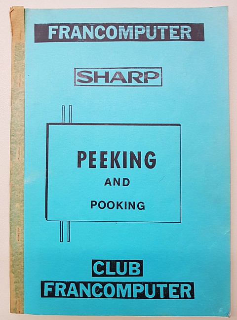 Libro di 85 pagine peeking and pooking sharp mz 700