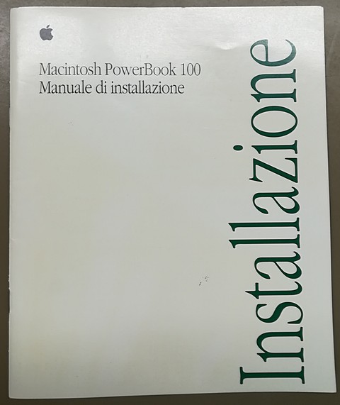 Apple macintosh powerbook 100 manuale d'installazione
