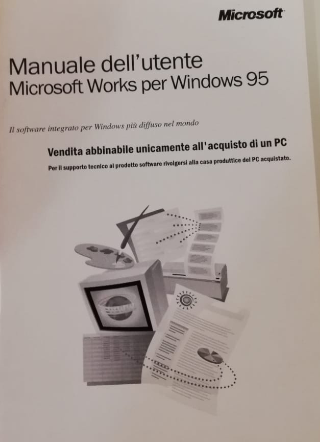 Software di 90 pagine Microsoft Works per Windows 95