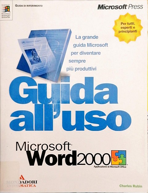 Libro di 892 pagine Microsoft Word 2000