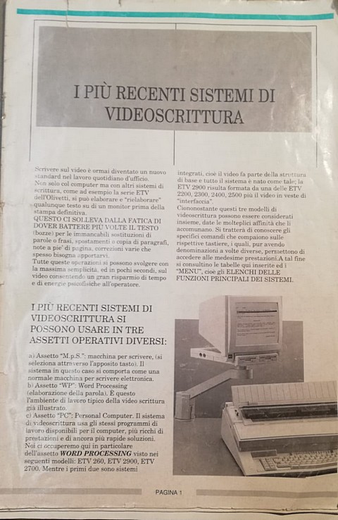 Libro di 32 pagine Sistemi di videoscrittura