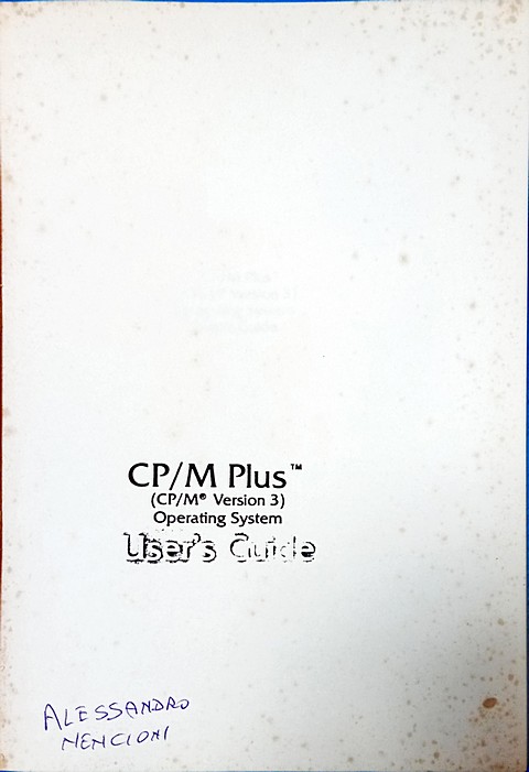Manuale di 200 pagine CP/M Plus user's guide