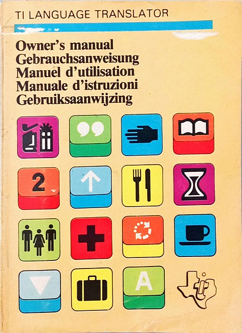 Manuale di 110 pagine TI Language translator manuale istruzioni
