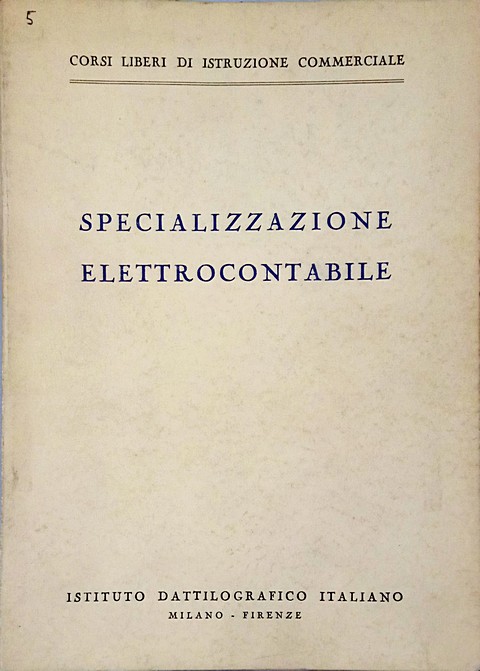 Libro di 123 pagine Specializzazione elettrocontabile