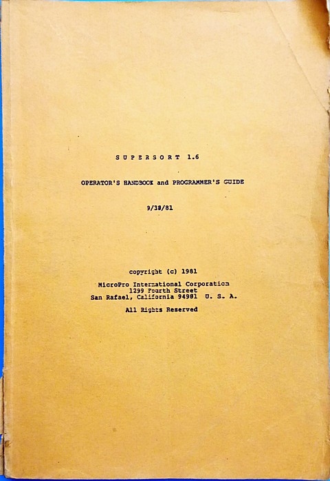 Software di 350 pagine Supersort 1.6