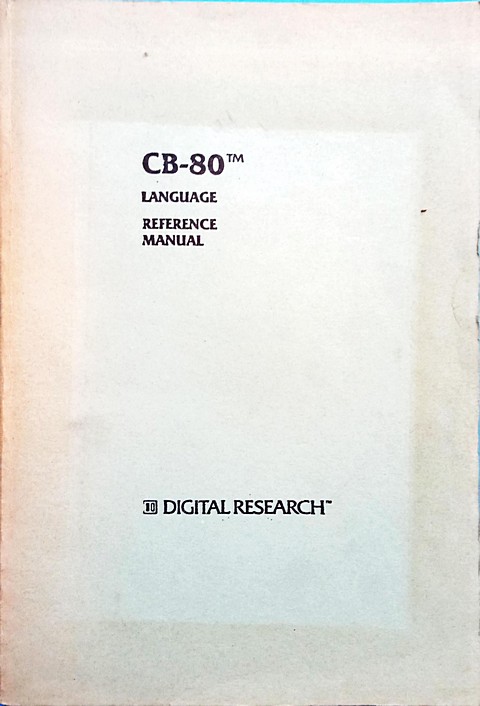 Software di 350 pagine CB-80 language reference manual