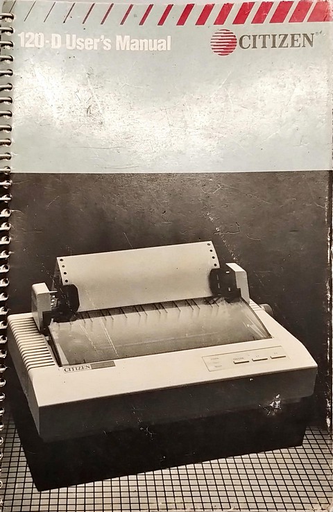 Manuale di 184 pagine citizen 120-d user's manual