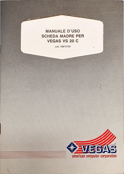Manuale di 60 pagine vegas vs 20 c