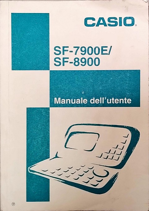 Casio sf-7900 sf-9800 manuale utente