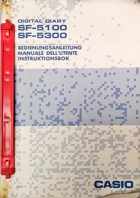 Casio digital diary sf-5100 sf-5300 manuale utente