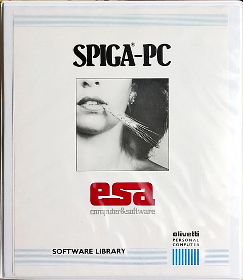 Software di 500 pagine Spiga-PC Olivetti