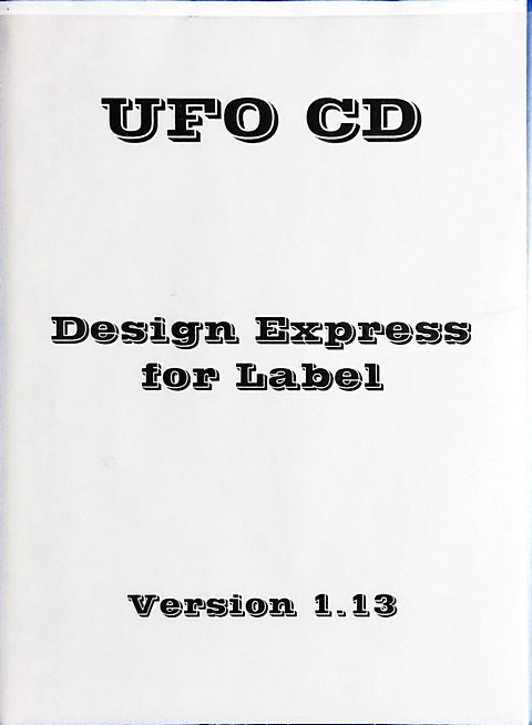 Software di 30 pagine Ufo CD 1.13 design express for label