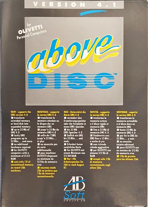 Above disc Olivetti