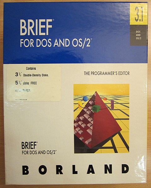 Software di 550 pagine Brief for dos and os/2