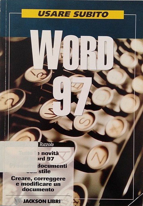 Libro di 269 pagine Usare subito word 97