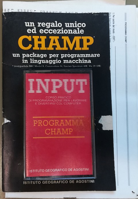 Software di 10 pagine CHAMP - Assembler