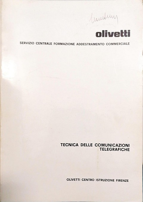 Libro di 300 pagine Tecnica delle comunicazioni telegrafiche
